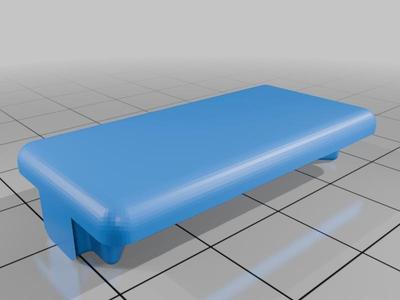 20x40 Aluminium Extrusion End Cap, only side inserts