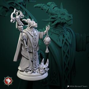 Dragonborn High Priest 32mm pre-supported