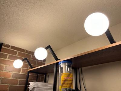 Bookshelf Overhang Lamp