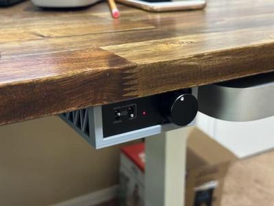 Micca Origain AD250 amp underdesk mount