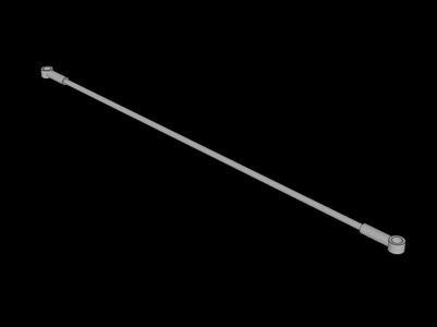 Lego Compatible (27965.dat) Cable Flexible 22L with  2 Bar Connectors