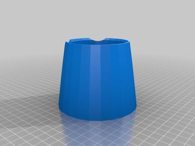 Ridged Bottom Embossed DnD Paint Cup