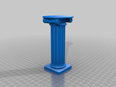 Parametric pedestal with OpenSCAD source