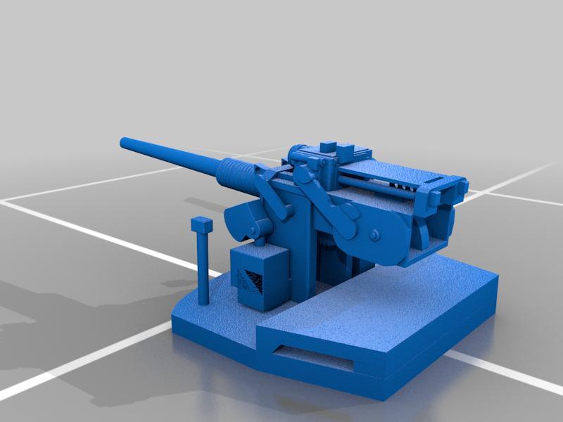 3”/50 Mk 34 Rapid-Fire Gun (Single)