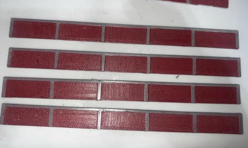 N scale Simple brick wall