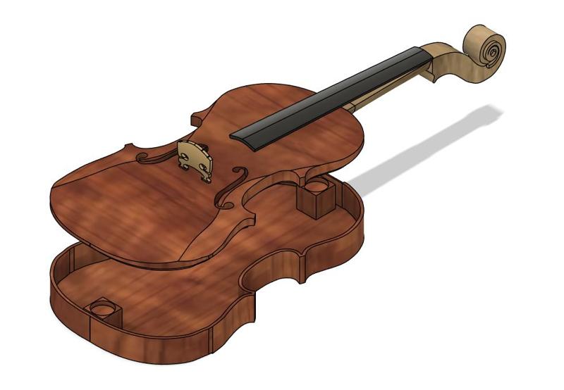 Violin Pencil Case