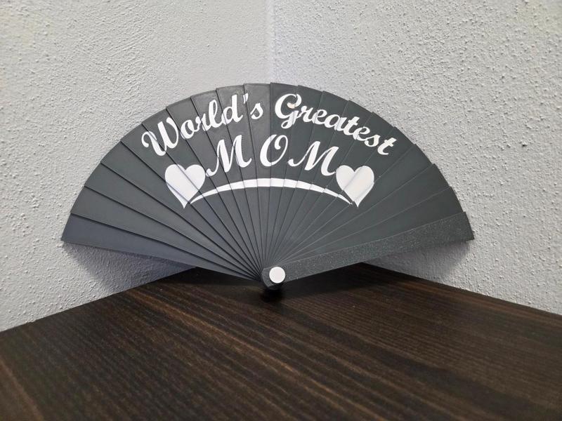 Hand fan worlds greatest mom