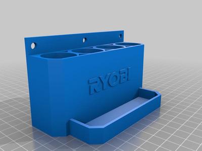 Wall Mount Ryobi 4v Battery Holder