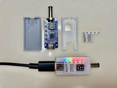 USB-PD to DC Plug Trigger Module Enclosure