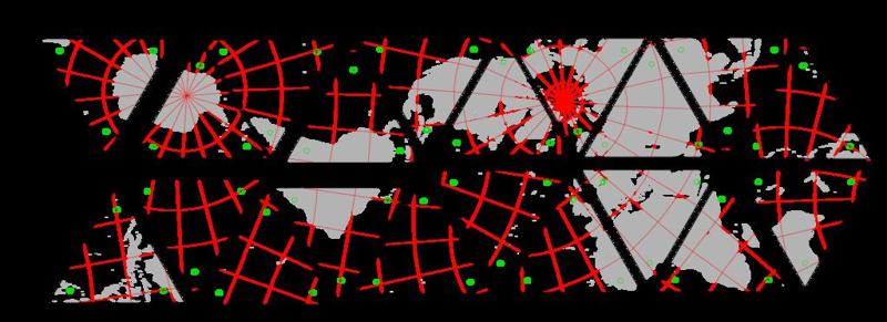 Dymaxion map individual tiles