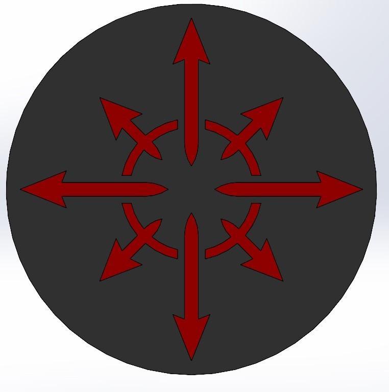 Chaos Star Leather Stamp