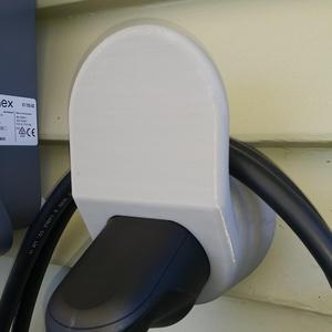Type 2 EV charging plug and cable hanger. 