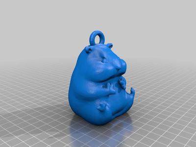 Hamster key Chain