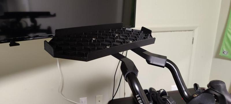 Aero bar keyboard tray for Zwift