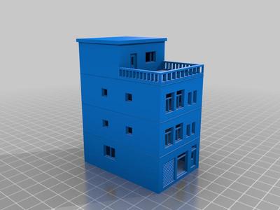 n scale modern house 1