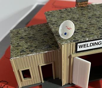 HO scale TV Satellite Dish