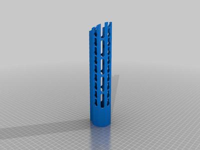 m4 handguard with angled cutout
