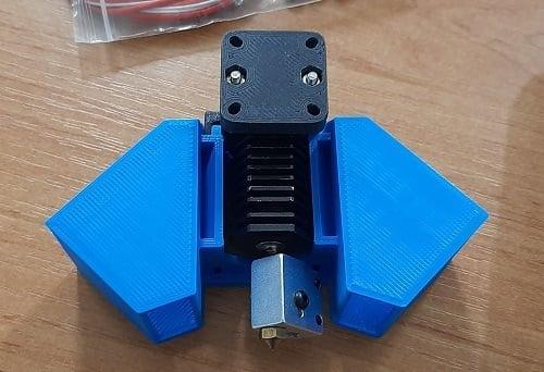 p3steel hotend mount and fanduct short and long nozzle version
