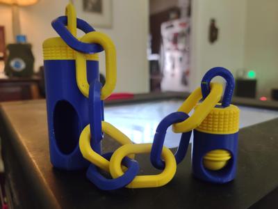 Dog Waste Bag Holder Kit with Chain