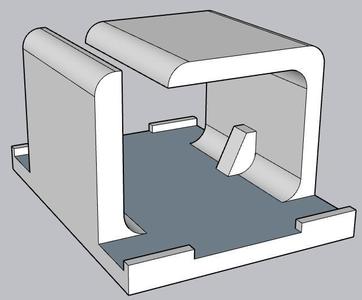 Passe cable fixation rilsan
