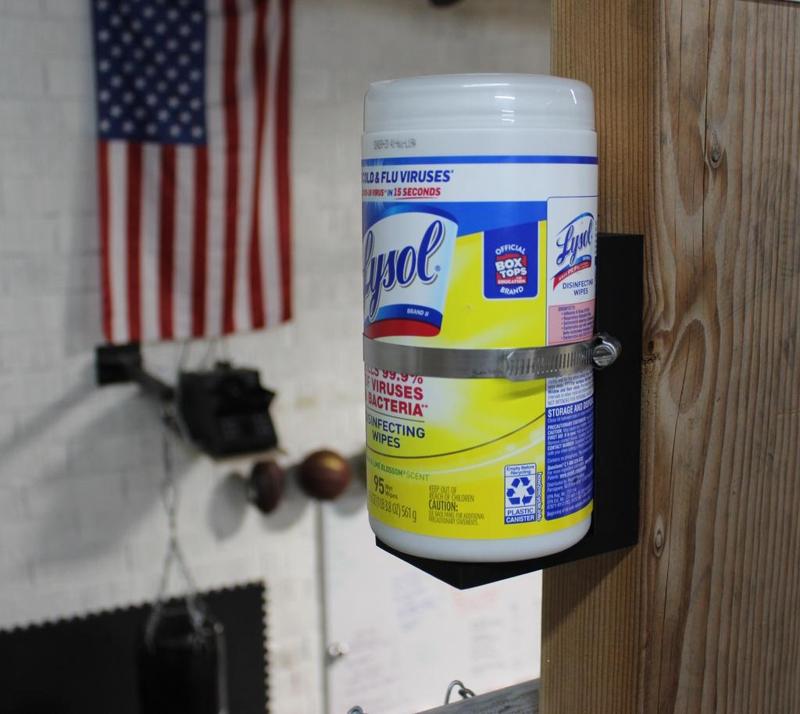 Wall Mount Disinfectant Wipe and Hand Sanitizer Holder