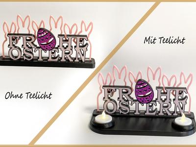 Beautiful Easter decoration with and without a tea light