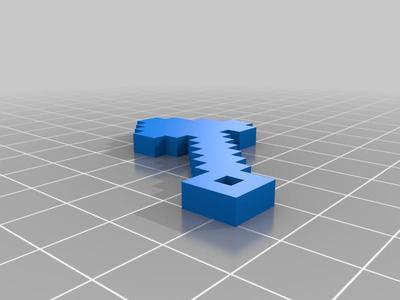 Minecraft Axe Keychain
