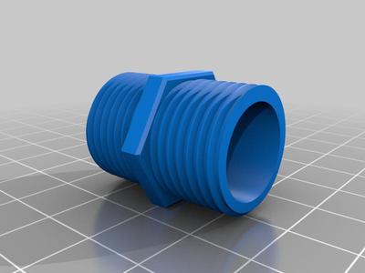 Metal shower hose union M20 x 1.75