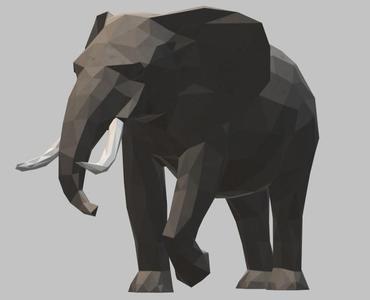 Elephant - Low Poly