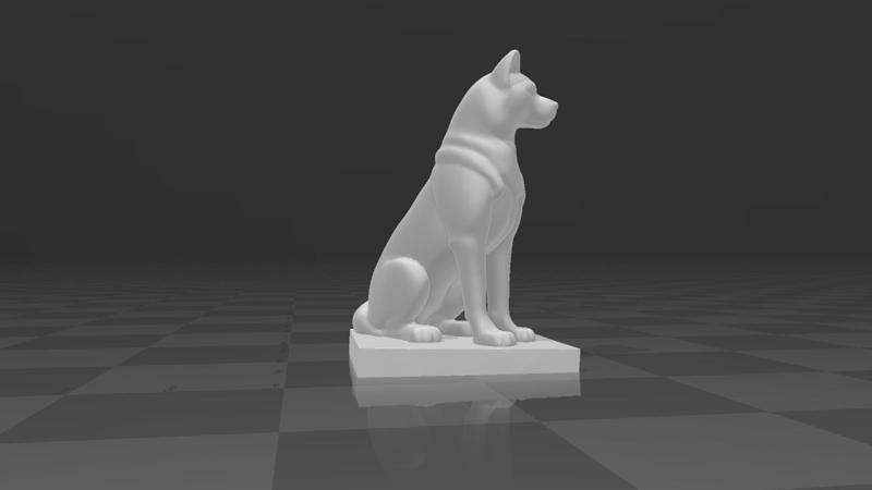Dog Statue – 3D Printable Pet Decor STL File