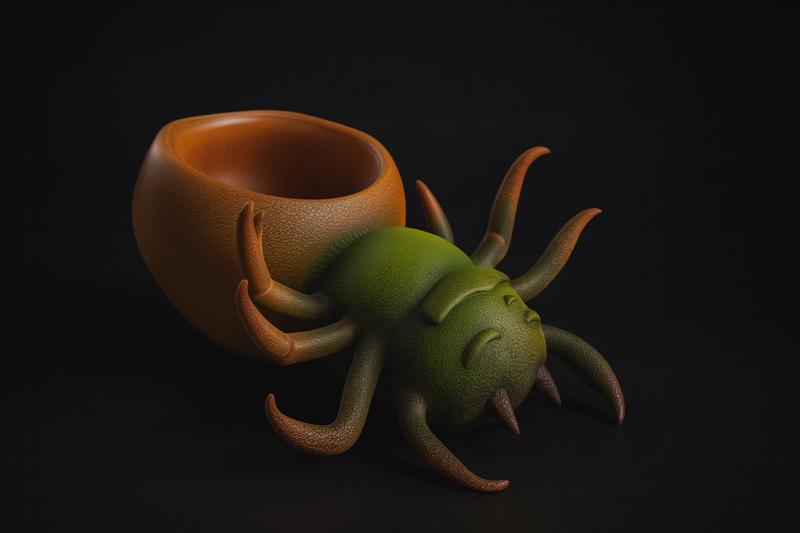 Spider Shaped Planter or candy bowl – Creepy Cute Decorative Pot