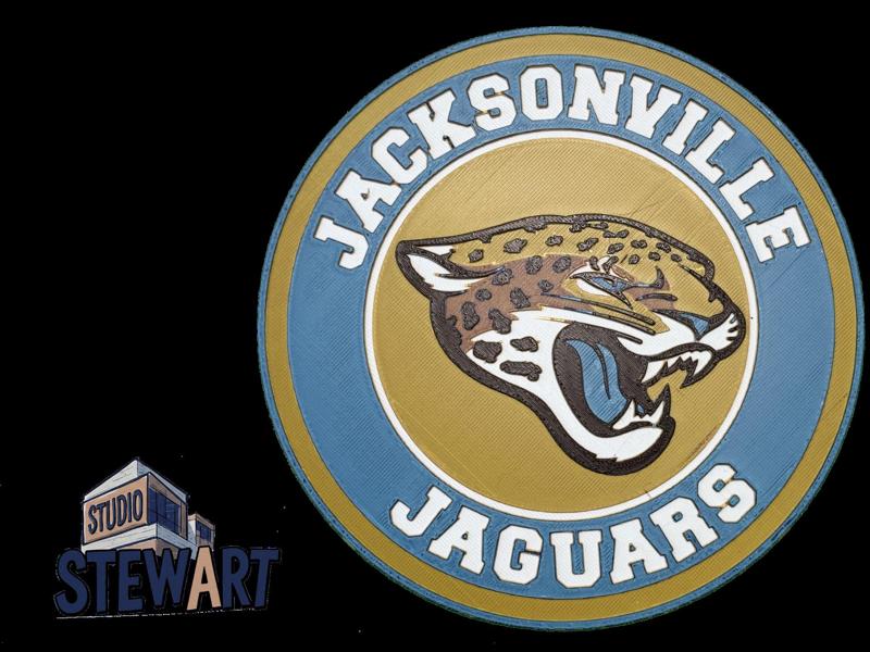 Jacksonville Jaguars NFL LOGO - OFFICE SIGN SET