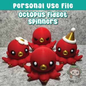Octo Fidget Spinner - Kawaii Octopus - 4 versions