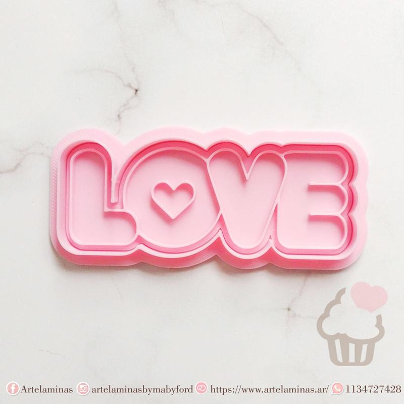 Word Love Cookie Cutter