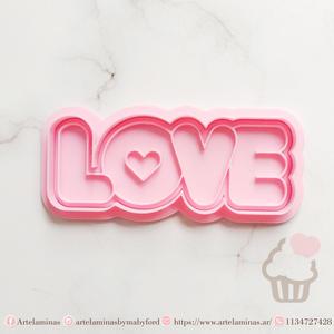Word Love Cookie Cutter
