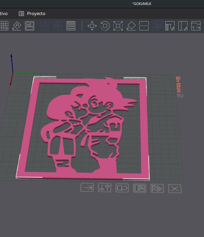 GOKU AND MILK LOVE PICTURE WALL DECORATION