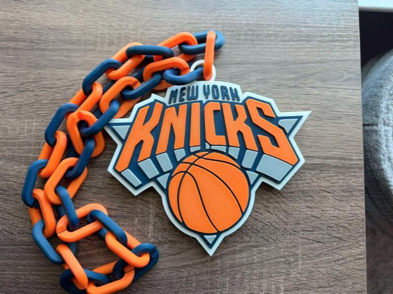 New York Knicks Oversized Necklace, Pendant