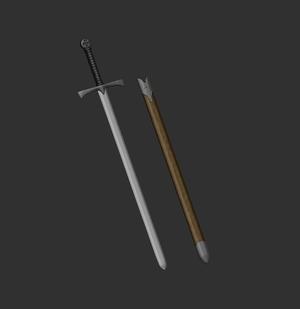 Templar Sword -Epée Templier + Scabbard - Sword +scabbard templar