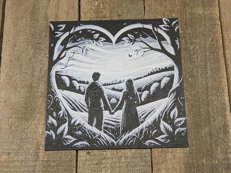 Love #1 - Our Future, Hand In Hand HueForge