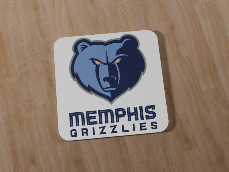 Memphis Grizzlies Square Coaster