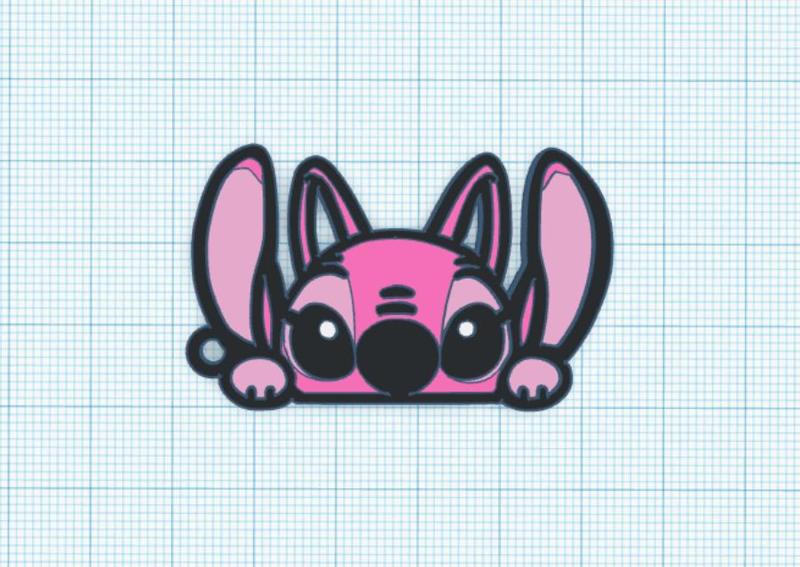 Angel Stitch keychain for cape