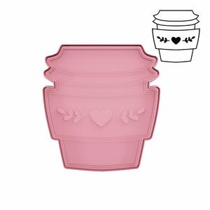 Stamp with grip "Coffee Glass".