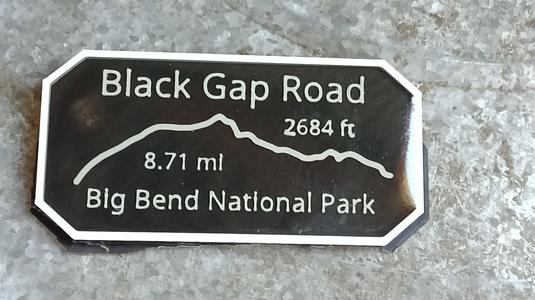 Mavericks Trail Badge Black Gap Road Big Bend National Park