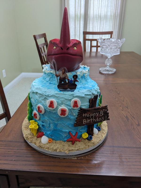 Red Bluster Head Cake Topper (The Sea Beast)