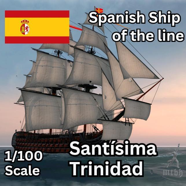 Spanish Ship of the line Santísima Trinidad Model Kit