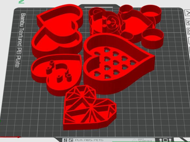 Valentine's Day vulva shapes