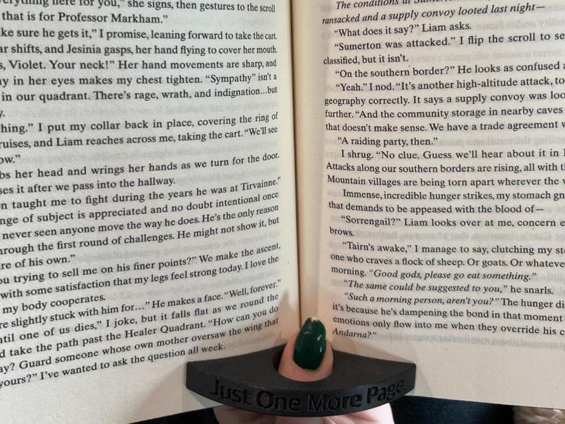 Book Page Holder With Custom Slogan