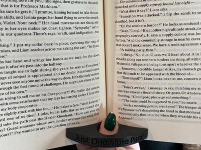 Book Page Holder With Custom Slogan