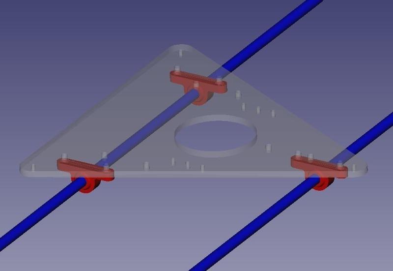JPT's Low Profile Y-Carriage for Igus KSTM-08 Bearings on MendelMax 1.5