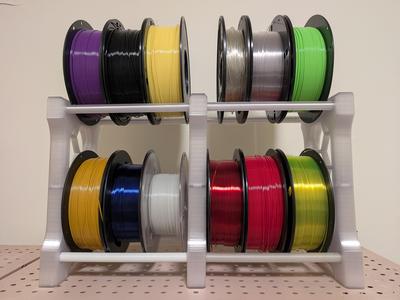 Fully 3D-Printed Filament Rack (Remix of BTR3D Design)